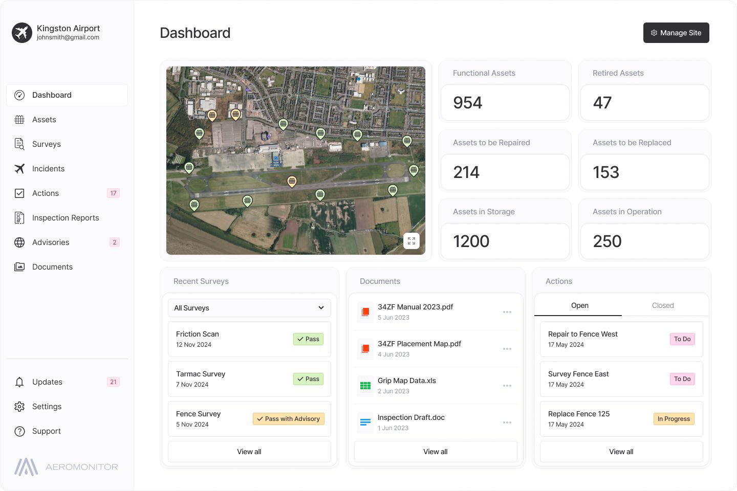 AeroMonitor Dashboard